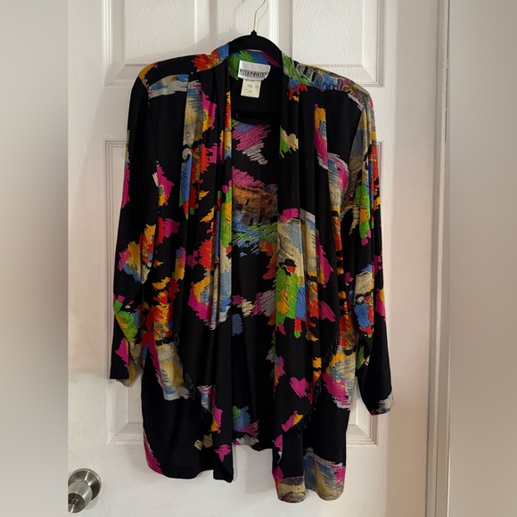 Vintage neon graffiti urban style blazer jacket S/M - Picture 1 of 5